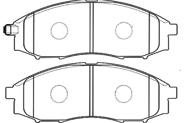 KAVO PARTS Комплект тормозных колодок, дисковый тормоз BP-6581